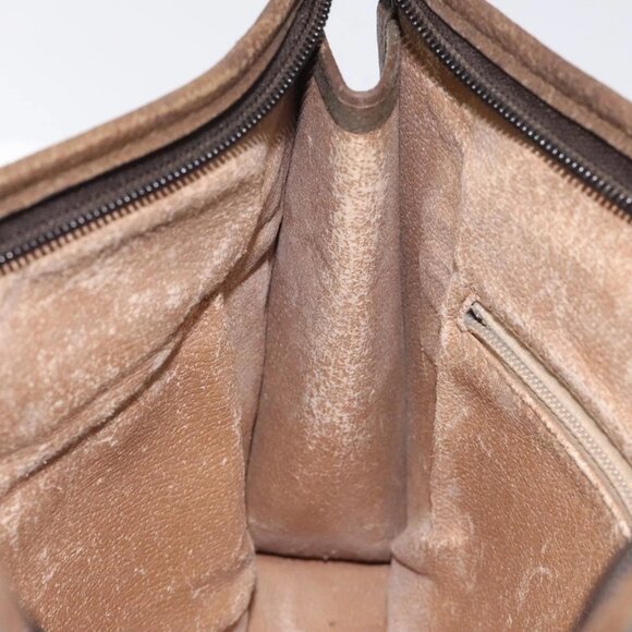 GUCCI GG Plus Supreme Clutch Bag PVC Leather Beige Auth bs25739 - Picture 12 of 16